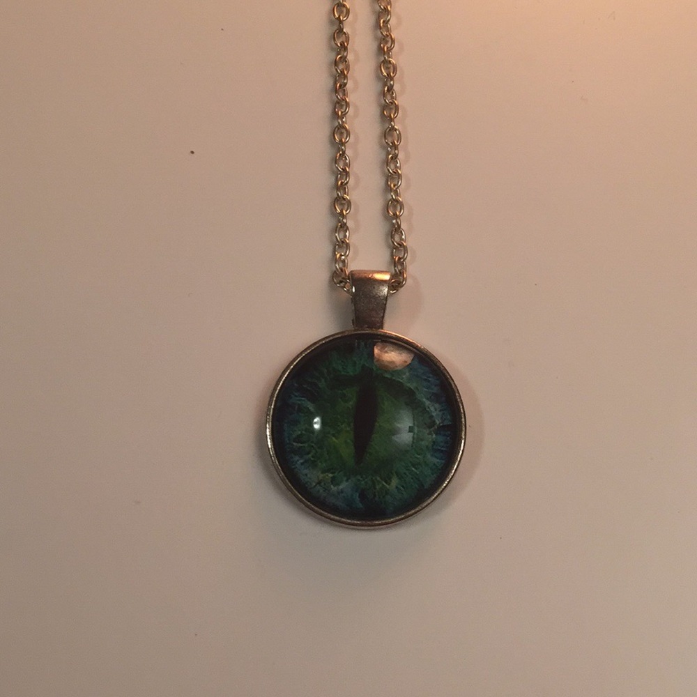 Eye necklace.